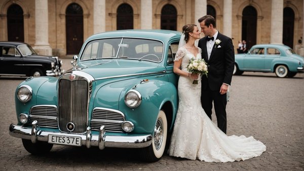 Mariage en voiture vintage : élégance et charme rétro assurés